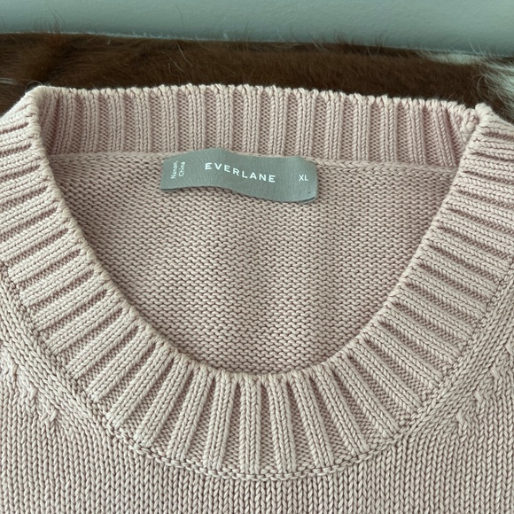 Great price! Everlane; The Soft Cotton Square Crew pale Pink - Size XL - Picture 4 of 4